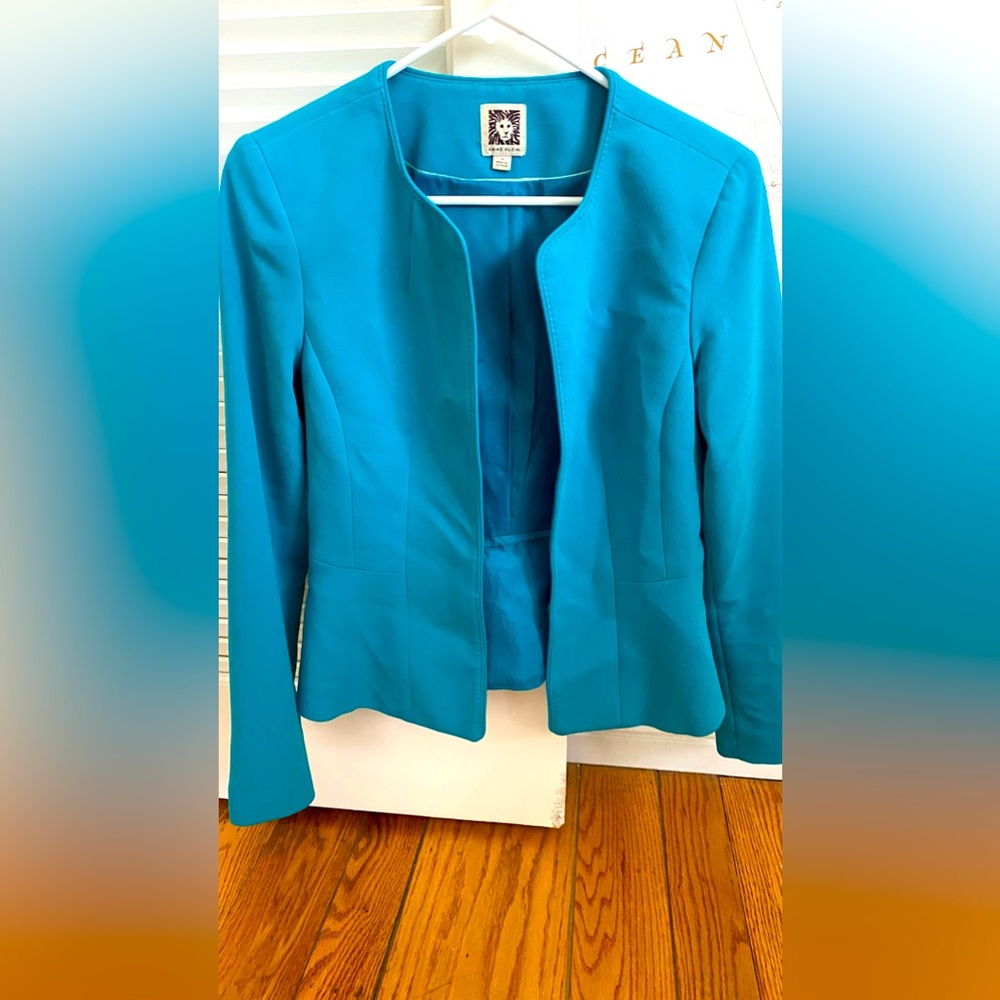 Anne Klein teal blazer